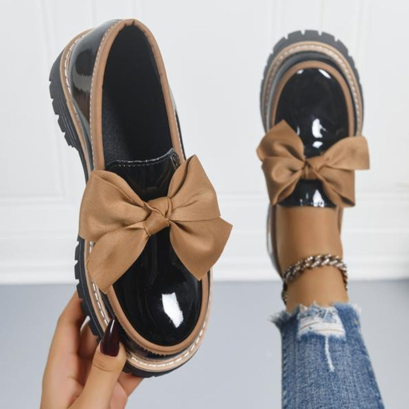 Mocasines Brillantes con Lazo