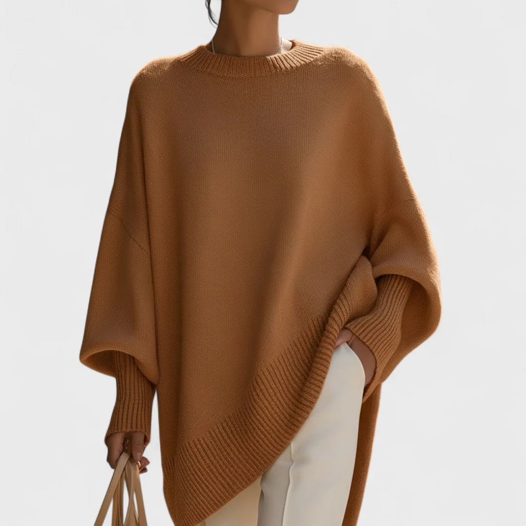 LIVIA – PONCHO OVERSIZE SENCILLO Y ELEGANTE