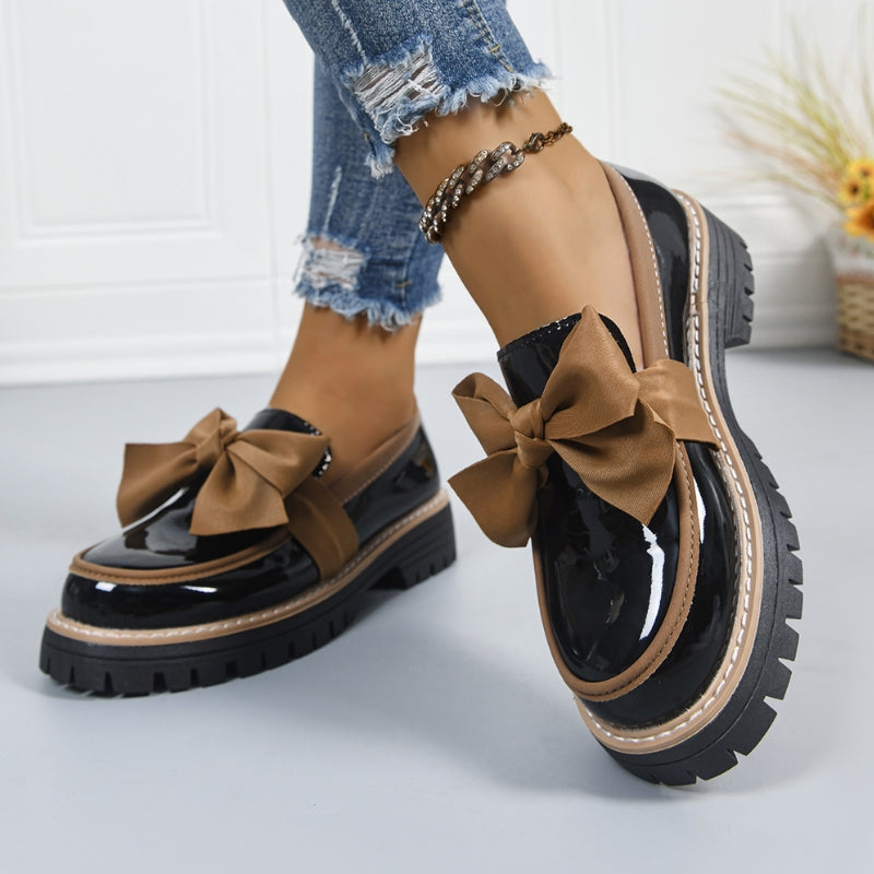 Mocasines Brillantes con Lazo