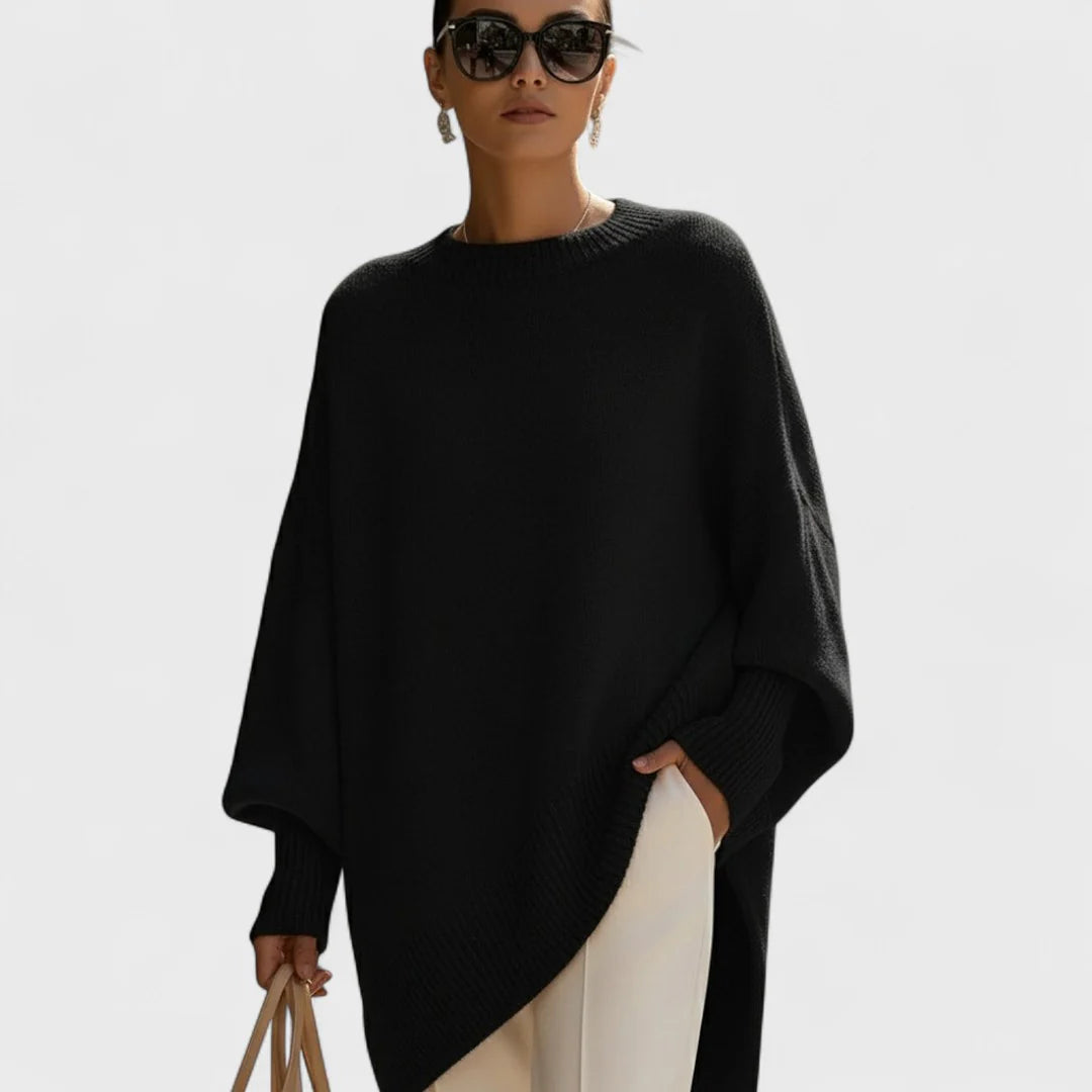 LIVIA – PONCHO OVERSIZE SENCILLO Y ELEGANTE