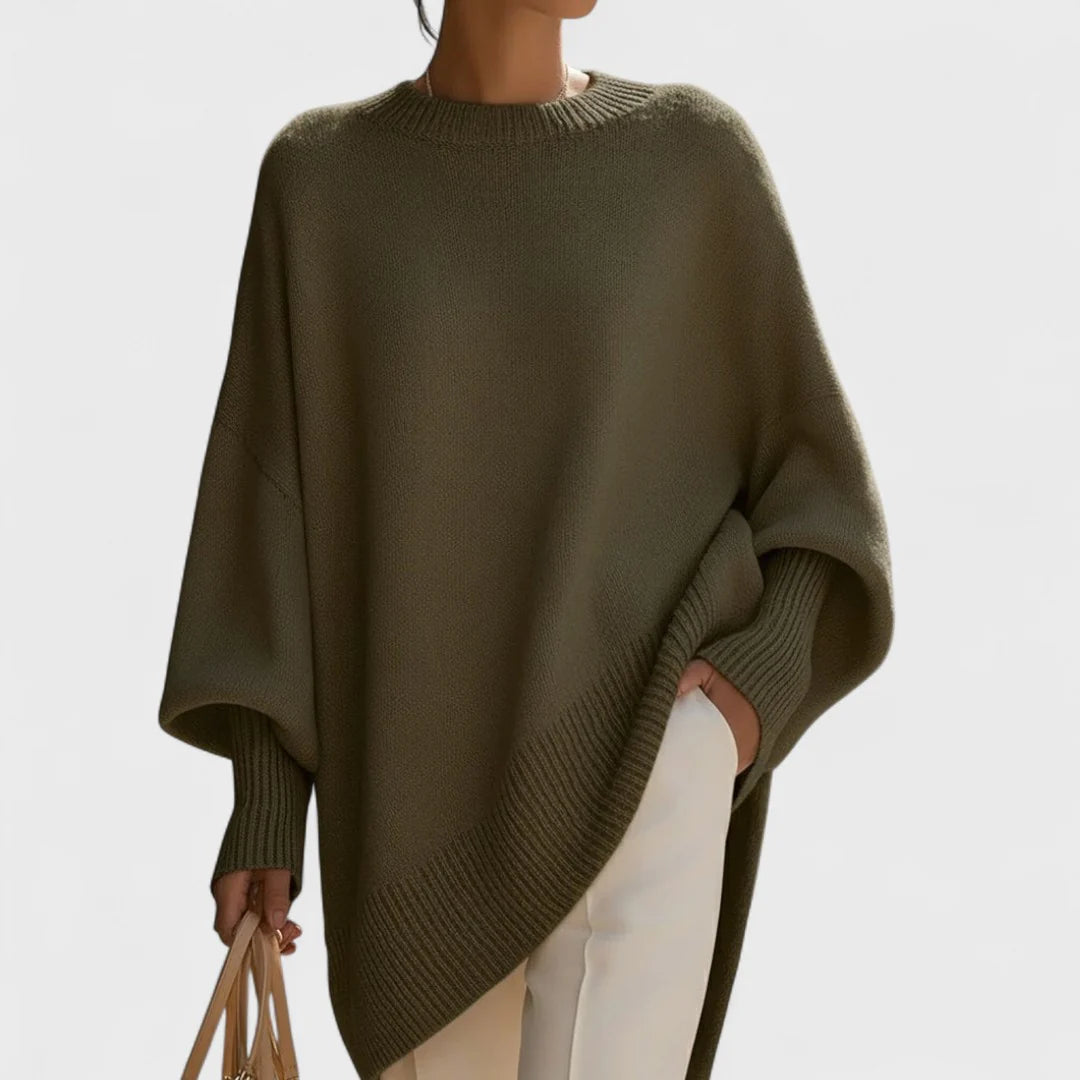 LIVIA – PONCHO OVERSIZE SENCILLO Y ELEGANTE