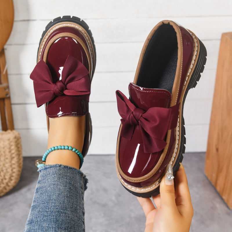 Mocasines Brillantes con Lazo