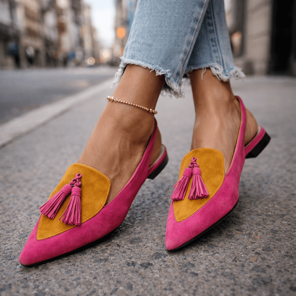 Lorena | Sandalias con Tiras y Borlas