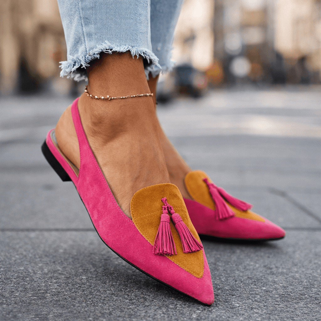 Lorena | Sandalias con Tiras y Borlas