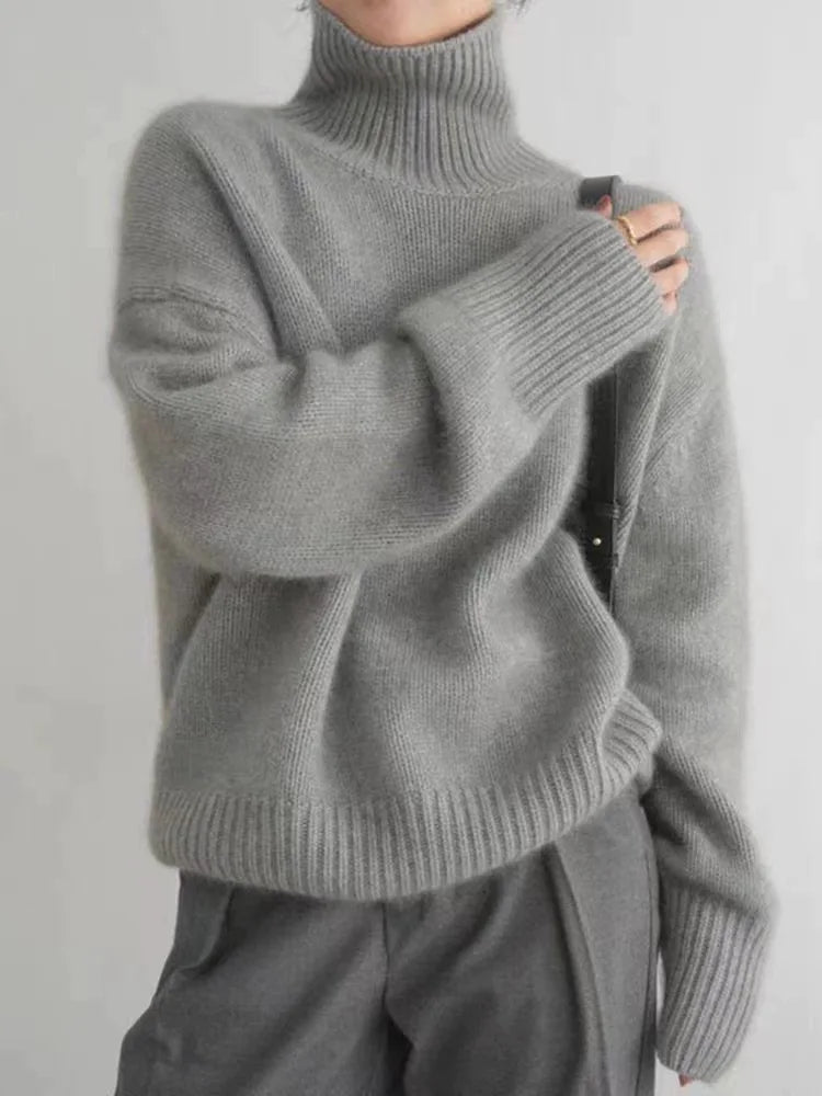 MIRANDA™ | SUÉTER DE CUELLO ALTO DE CASHMERE