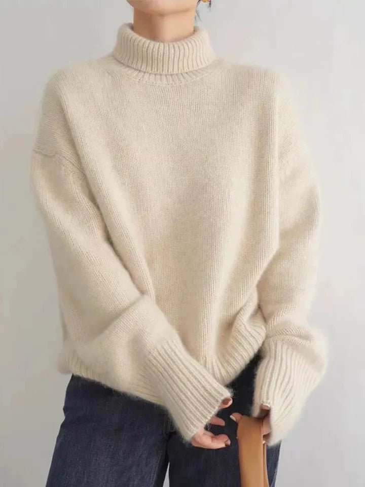 MIRANDA™ | SUÉTER DE CUELLO ALTO DE CASHMERE