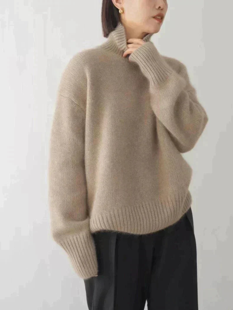 MIRANDA™ | SUÉTER DE CUELLO ALTO DE CASHMERE