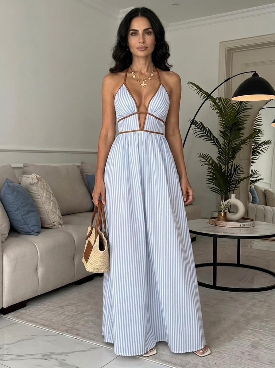 Lía | Vestido largo con caída fluida