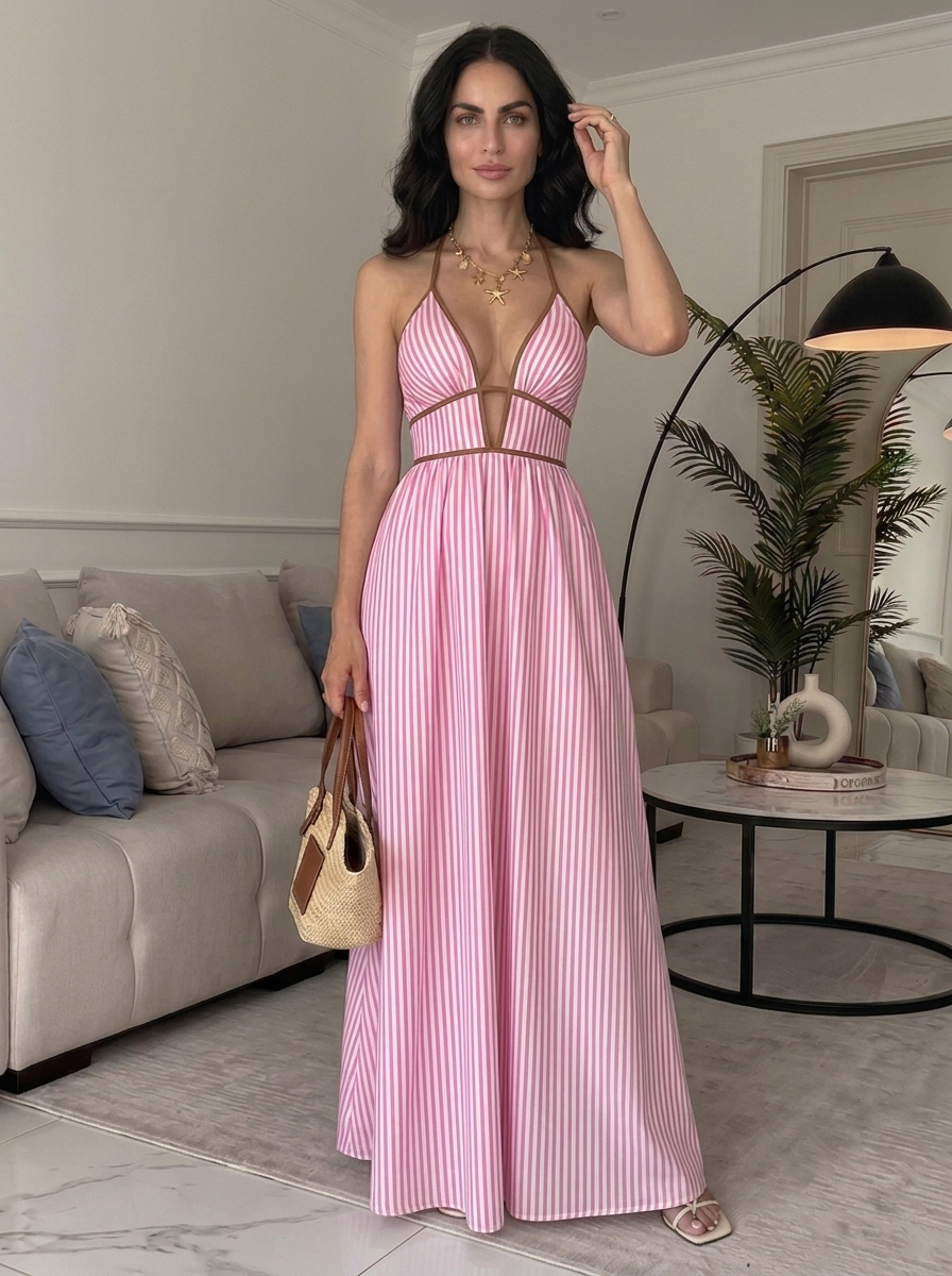 Lía | Vestido largo con caída fluida