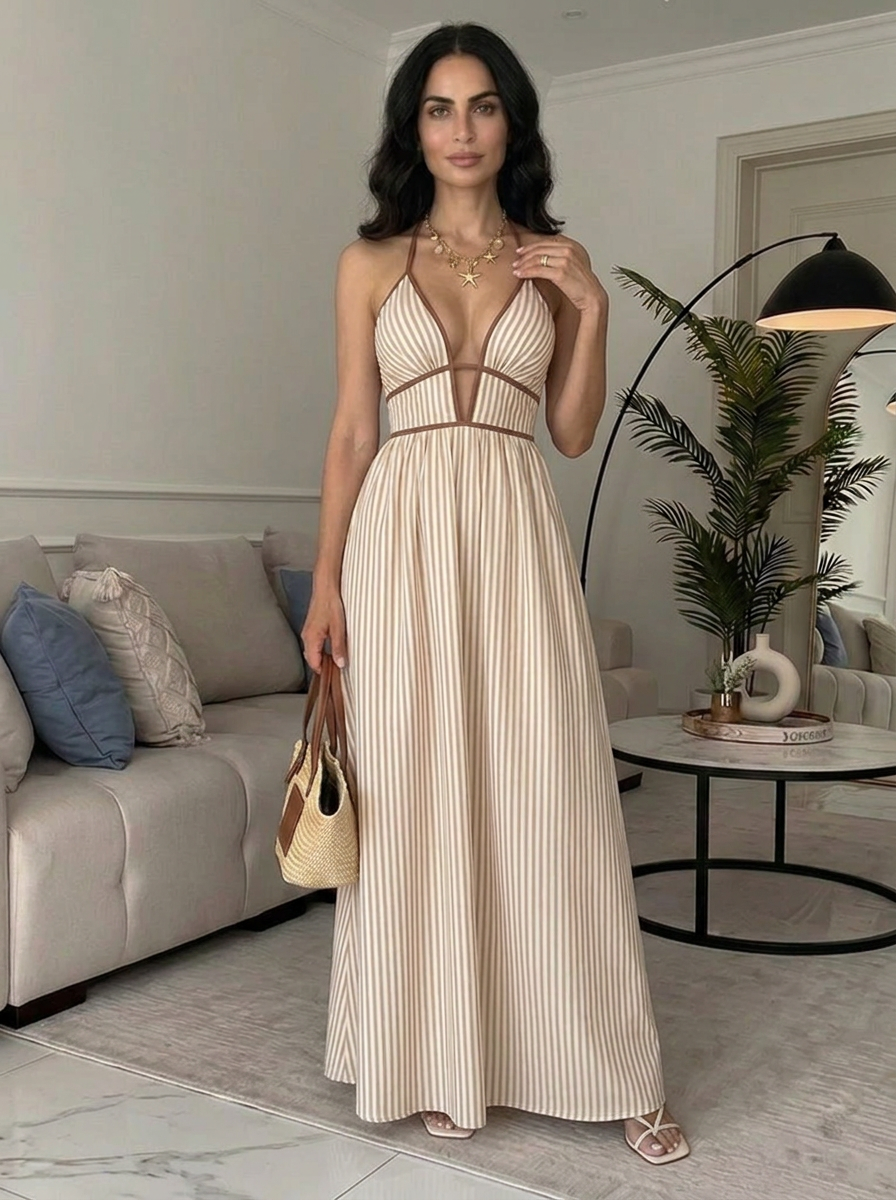 Lía | Vestido largo con caída fluida